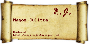 Magos Julitta névjegykártya